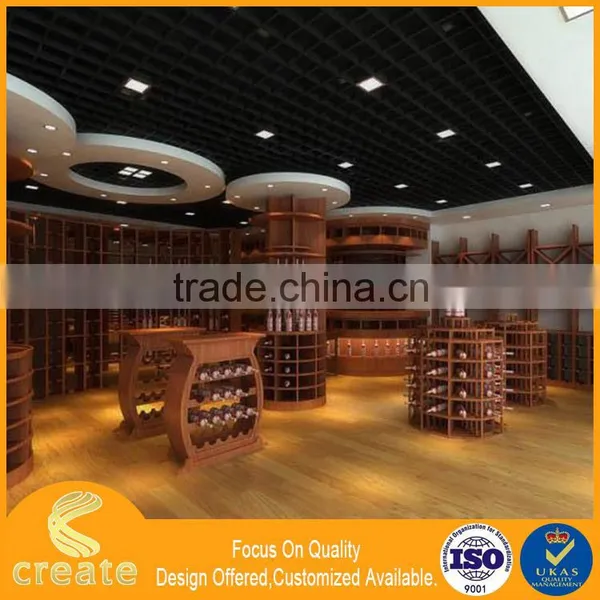 Retailer Store Wood Dislay Cabinet for Wine Bottle Stand Make in China photo-5