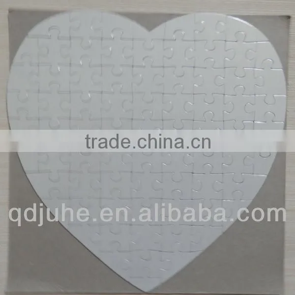 Heart Shape Blank Sublimation Puzzles ,children Toy ,Jigsaw Puzzle With Magnetic