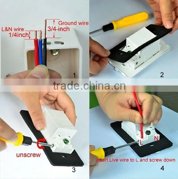 Best Quality Smart App Female Unique Design USA Usb Wall Socket for 5V 3A photo-2