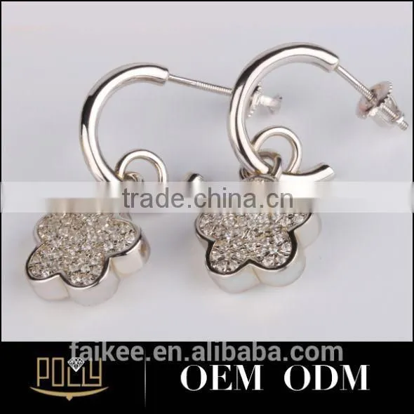 Sterling Silver Round cz Promise Engagement Mens Earring Tanishq Diamond Earrings photo-5