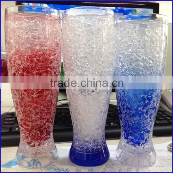 450ML 16OZ PBA Free Ice Gel Freezer Mugs Beer Tumbler Cups With Printing for Promotion Gift Souvernirs photo-2