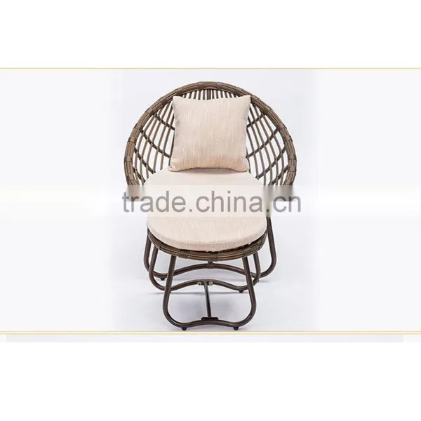 2PCS Chaise Portable Deck Outdoor Beach Rattan Lazy People Sun Lounger photo-5