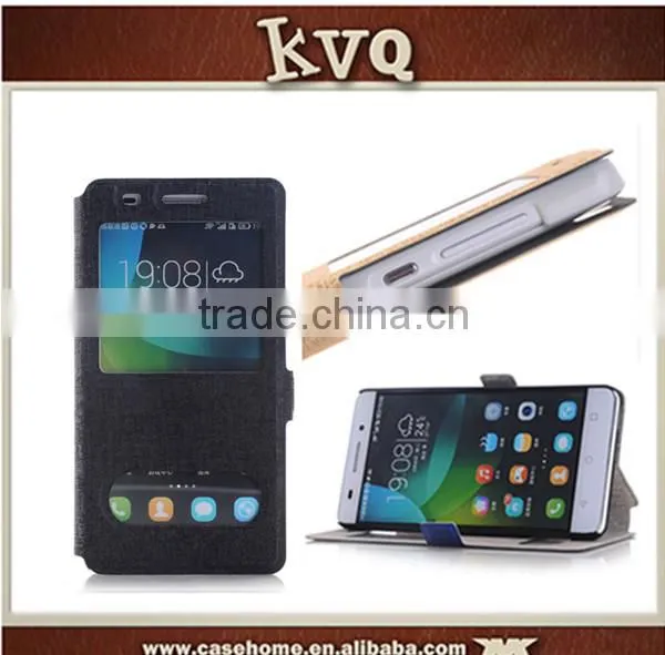 New Ultra Slim View Window Flip PU Leather Case Cover For Huawei Honor 4A photo-6