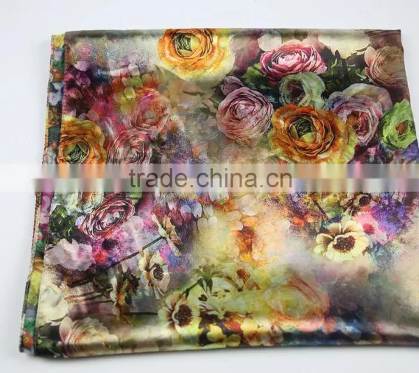 2016 New Decent Lady Fashion Scarves Factory Direct Custom Floral Printed Silk Scarf photo-6
