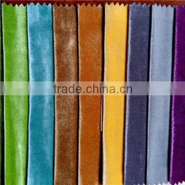 Fashion New Colors 100% Polyester Italy Shiny Velvet Tricot Fabric Turkey photo-3