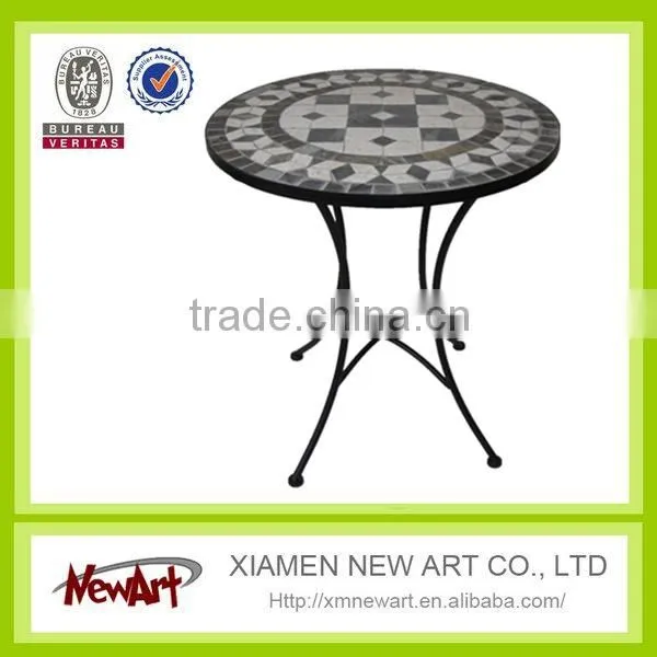 Metal Living Room Mosaic Furniture Garden Metal Outdoor Mosaic Furniture Set photo-5
