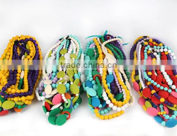Baby Pacifier Silicone Bead Necklace for Teething photo-2