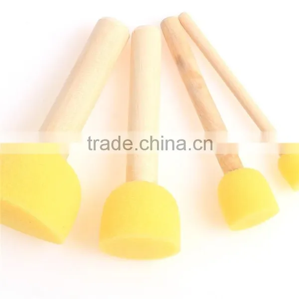 3pcs Free Sample Wooden Handle Sponge Roller Brush For Kids Quality Choice photo-4