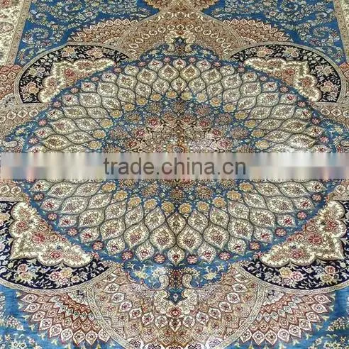 Zhenping Silk Hand Knotted Persian Rug/Silk Carpet For Home, Hotel,Villa Use photo-2