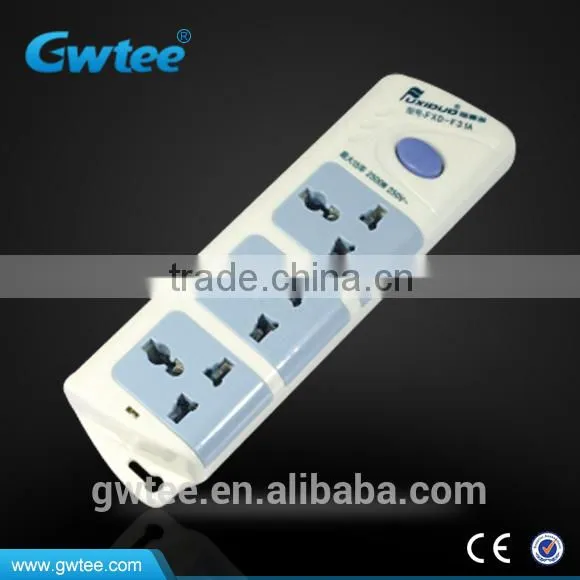 2-gang Universal Standard Multi Electrical Socket FXD-303 photo-3