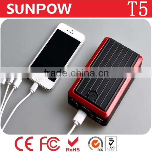 Sunpow 8000mah 400 AMP CAR BATTERY Booster 12v Car Jump Starter USB CHARGER POWER BANK With Air Compressor photo-2