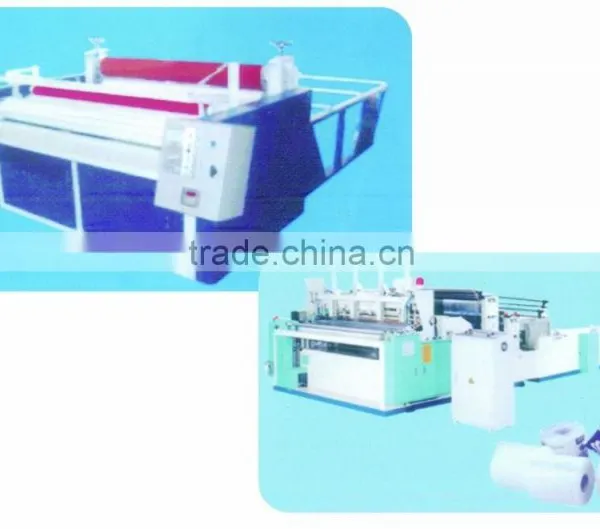 Toilet Paper Rewinder Machine and Perforating Machine
