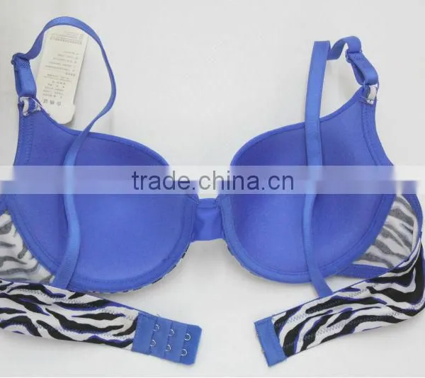 Young Zebra Print Thin Cup Ladies Bra Underwear photo-2