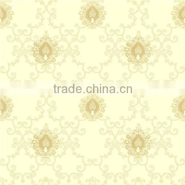Modern Style Wall Paper Yellow Flower