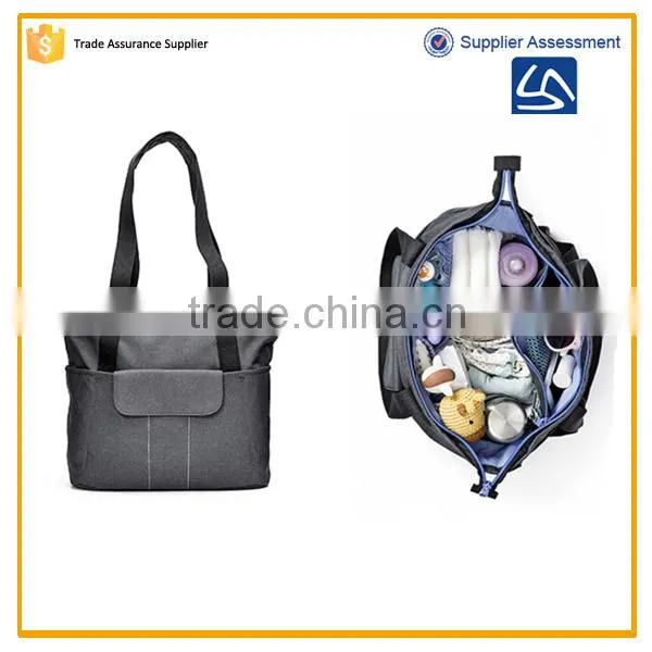 China Wholesale Large Classical Simple Diaper Bags Mummy Baby Bag Supplier's Choice photo-4
