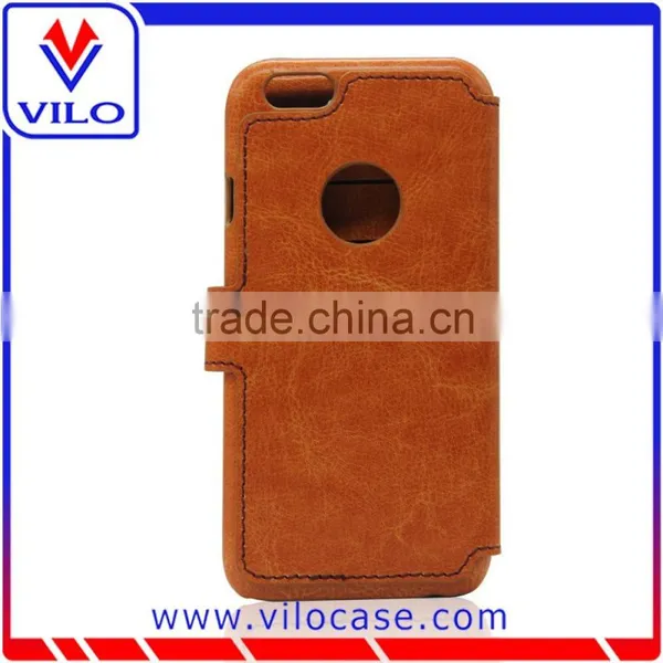 2016 Universal PU Leather Smart Phone Wallet Case for Iphone 6 Credit Card Case With Stand photo-5