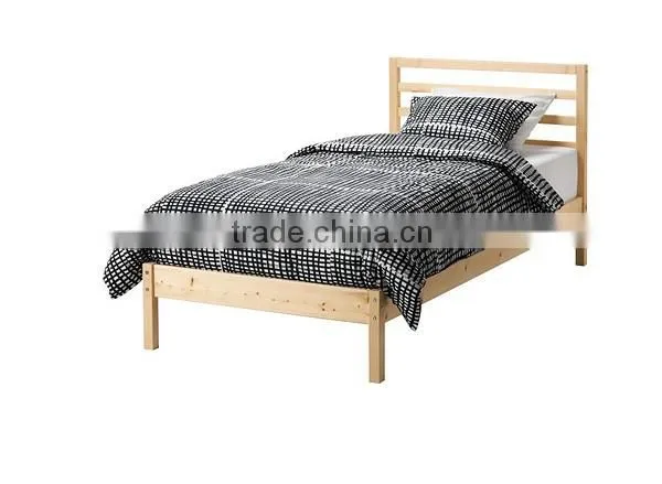 wooden single beds