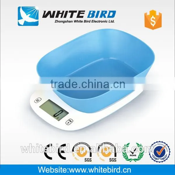 5kg LCD Electronic Digital Household Kitchen Scale With Bowl photo-3
