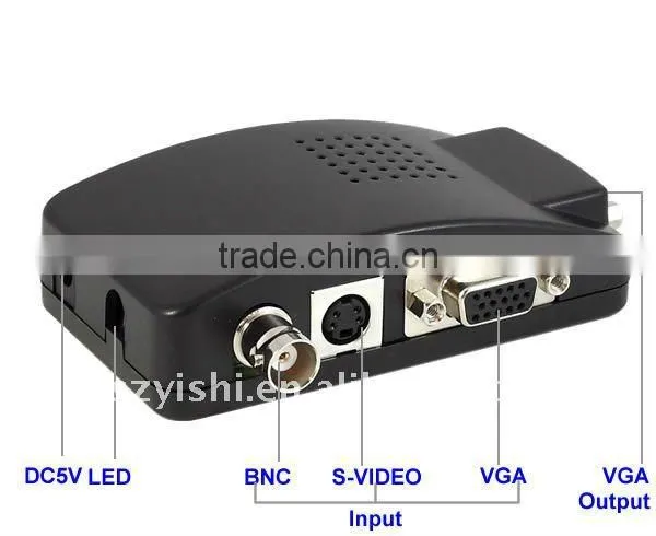 BNC to VGA 1920 HD Video Converter AV01 CVBS S-Video to VGA Digital Video Converter