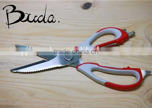 Multifunction Stainless Steel Kitchen Scissors With PP+TPR Handle BD-S1630 photo-3