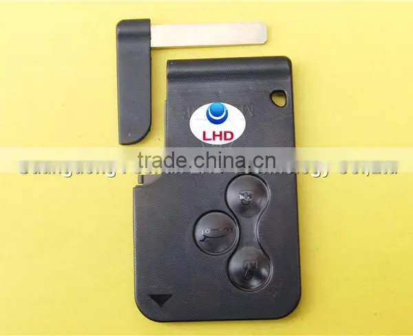 3 Button Remote Smart Blank Card for Renault Megane Key Card Without Blade photo-2