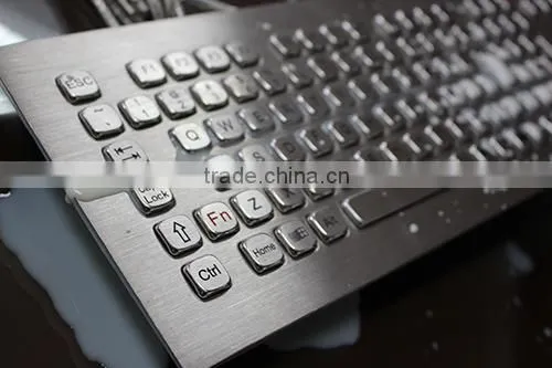 Vandalism Proof Kiosk Keyboards With Trackball photo-2