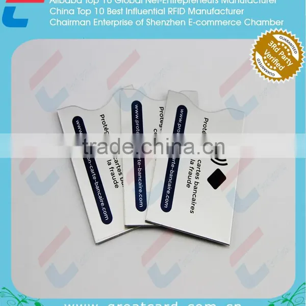 Customized RFID Blocking Passport Sleeve / RFID Blocking Credit Card Sleeve photo-3