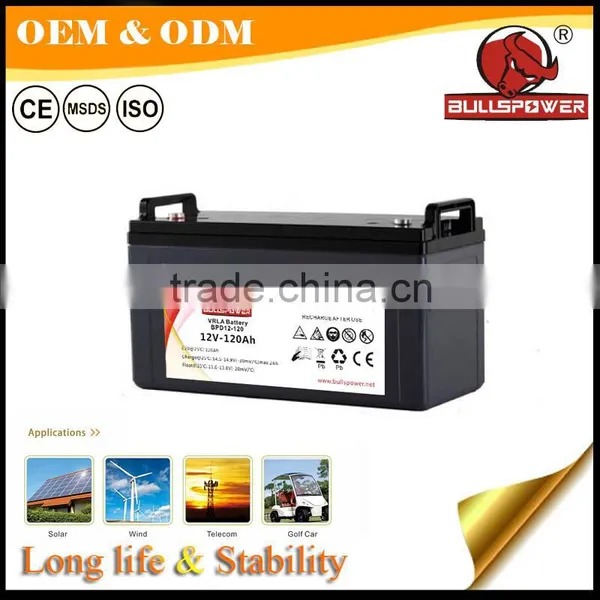 12 Years Float Life Renewable Energy Agm 12 Volt Deep Cycle Battery photo-4