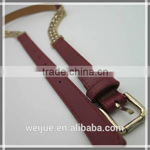 2015 Fashion Style High Quality Skinny Chain Belt for Women