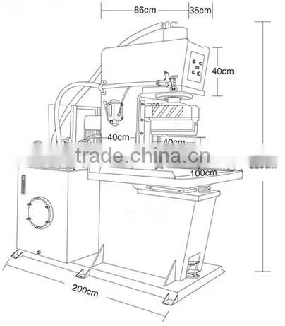 High Pressure 80ton Block Brick Cutter Splitter photo-2