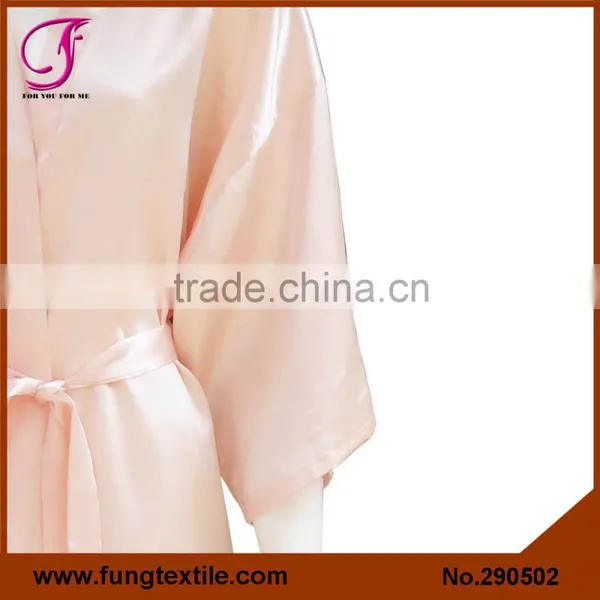 290502 Women Short Polyester Gettiing Ready Kimono Robe photo-5