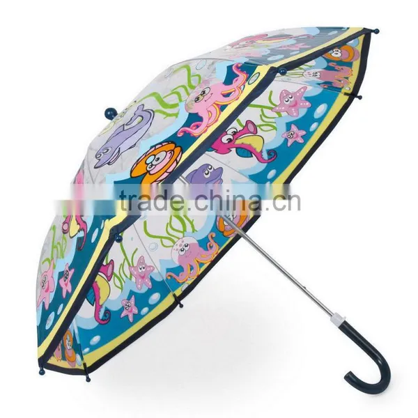 Wholesale Saftey Open Colorful Cute Kids Umbrella photo-3