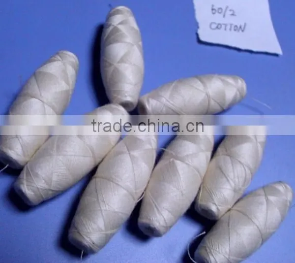MADE IN CHINA FACTORY COTTON AND POLYESTAR COCOON BOBBIN THREAD