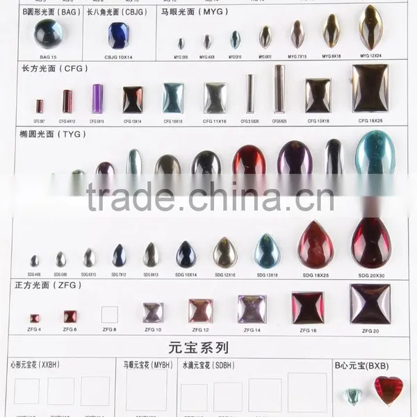 2015 LATEST !! LUCKY Highest Quality Flat Back Sew-on Acrylic Diamante With Hole photo-4
