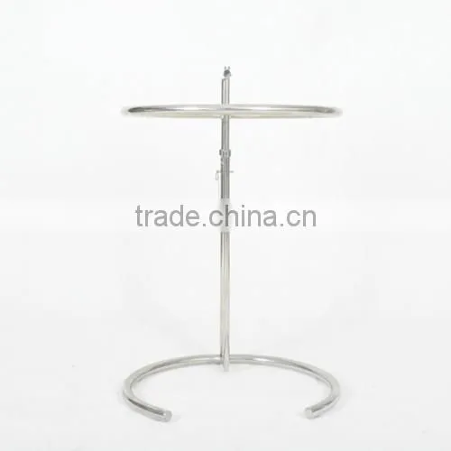 Modern Small Round Glass Table Eileen Gray Adjustable Glass Table photo-4