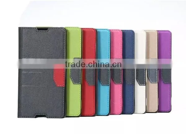 Matt Stand PU Leather Wallet Case Cover For Sony Xperia Z4 photo-6