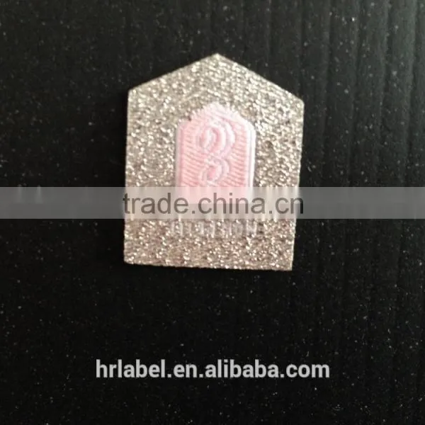 Shinny Silver Laser Cut Woven Patch