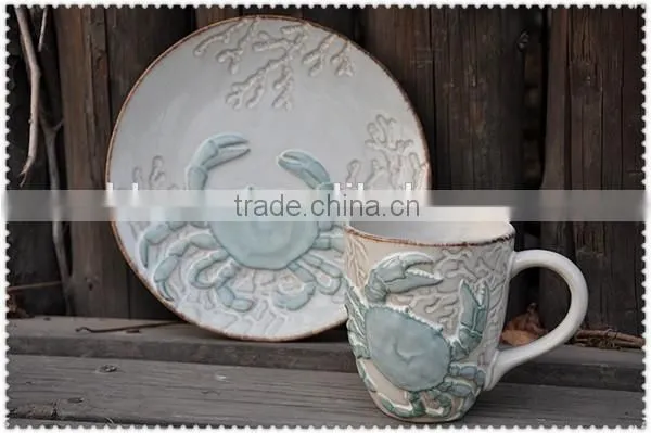 2015 Ceramic Relief Crab Plate for Sea World photo-2