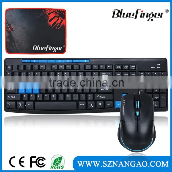 Shenzhen Factory Dual Multimedia 2.4G Wireless Keyboard and Mouse