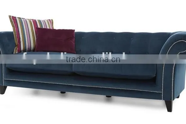 Living Room Blue Antique Sofa photo-4