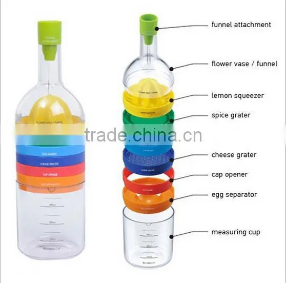 8 In 1 Lemon Juicer Cheese Grater Egg Separator Magic Kitchen Gadget New Gift photo-3