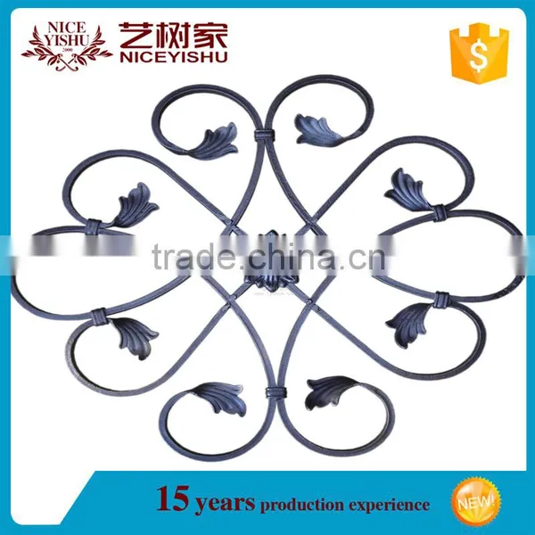 Cast & Forge Type Low Price Wrought Iron Rosettes Components, Fence, Gate Casting Components photo-4