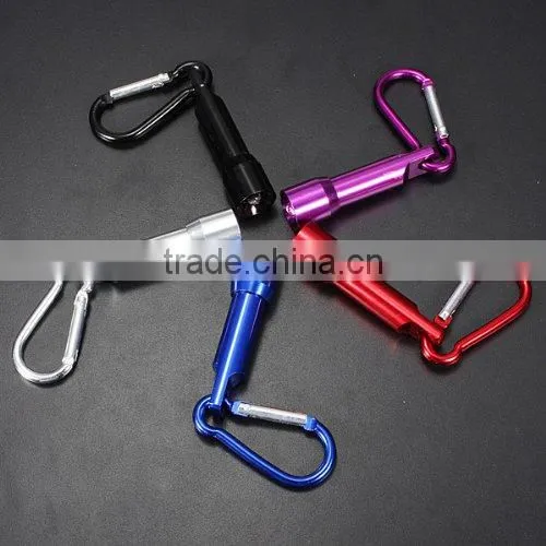 Ningbo JELO Popular Hot Sales Promotion Bright 1LED Carabiner Keychain Light Cheaper Gift Flashlight and Torch photo-5