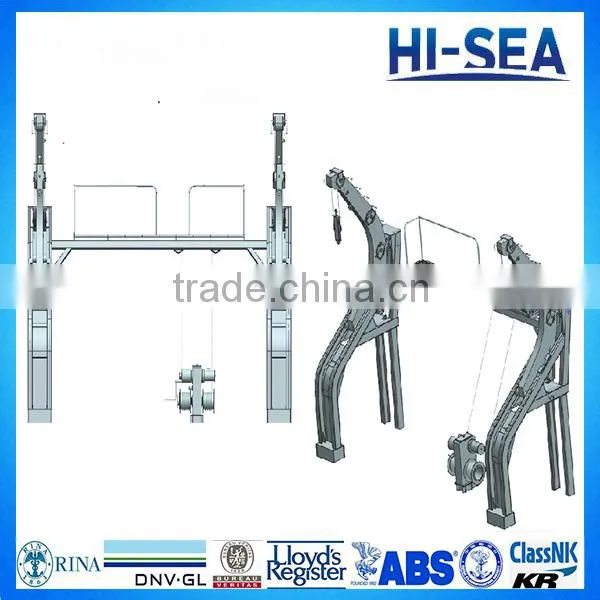 Gravity Sliding Type Roller Track Davit photo-3