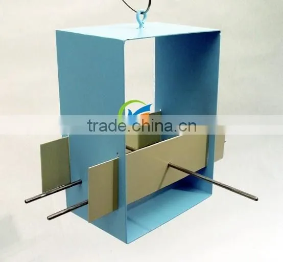 Decorative Garden Rectangle Hangying Metal Bird Feeder