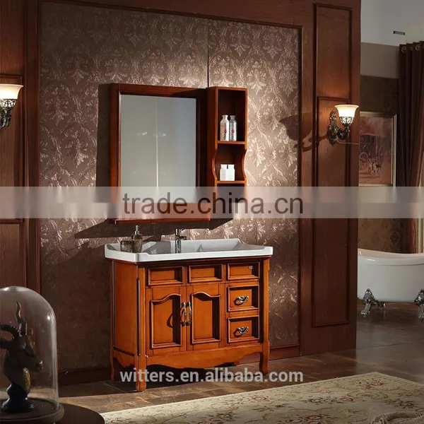 2016 Latest Design Modern European White Luxury Bathroom Cabinet Furniture WTS1610B photo-2