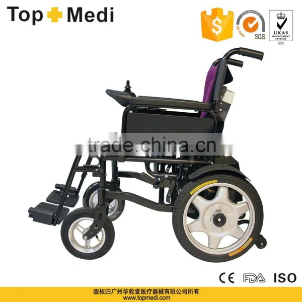 TOPMEDI Black and Bule Color Standing up Power Wheelchair photo-4