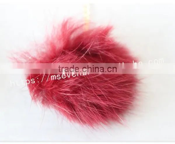 Customized Size Colorful Cute Rabbit Fur Pom Pom Ball for Decoration photo-4