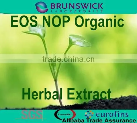 Organic Epimedium Extract Powder,NOP EOS Organic,100% ID,Non-Irradiation,Low Contaminants of Aflatoxin,PAHs,Heavy Metal