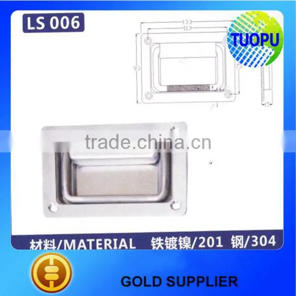 China Wholesale Metal Spring Folding Cabinet Embedded Pull,spring Loaded Electrical Cabinet Handles for Sale